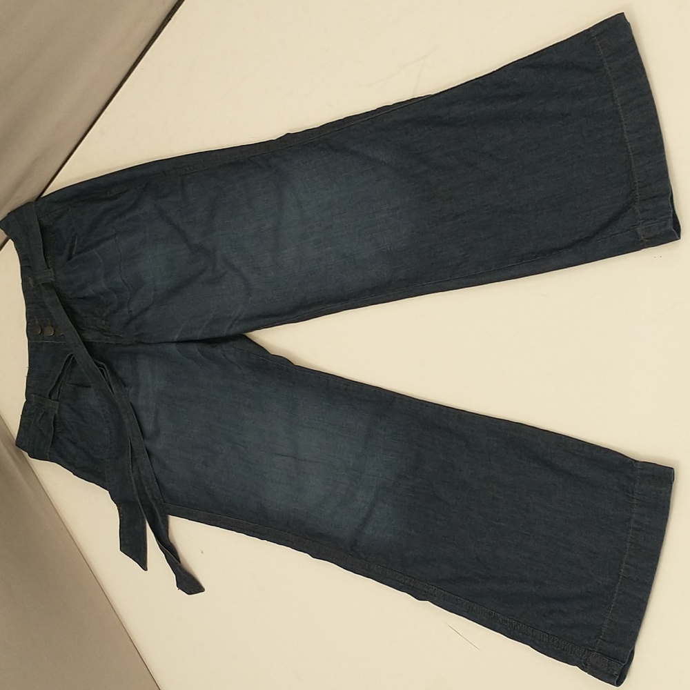 Vintage Denim 90s Blue Jeans Women's Cotton Flowy Wide Leg 12 x30 c Measurements